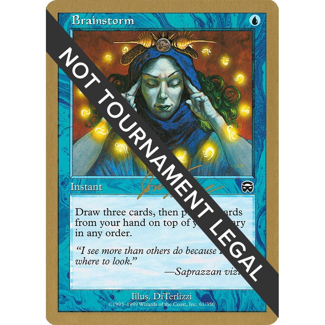Image for Brainstorm - 2000 Jon Finkel (MMQ) (WCD) - Magic: The Gathering