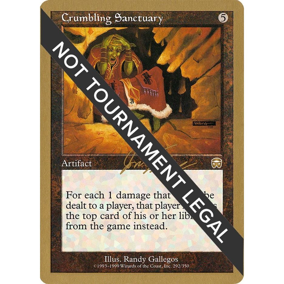 Image for Crumbling Sanctuary - 2000 Jon Finkel (MMQ) (WCD) - Magic: The Gathering