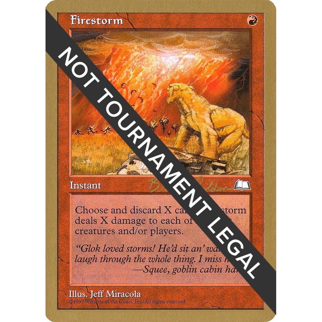 Image for Firestorm - 1998 Brian Selden (WTH) (WCD) - Magic: The Gathering