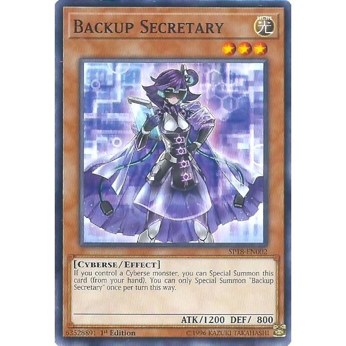 Image for Backup Secretary (SP18-EN002) (SPV) - YuGiOh