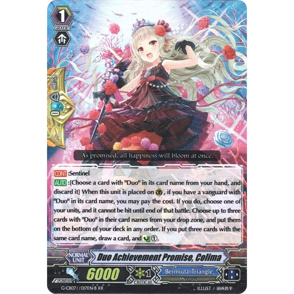 Image for Duo Achievement Promise, Colima (Black) (G-CB07/017EN-B) (G-CB07) - Cardfight Vanguard