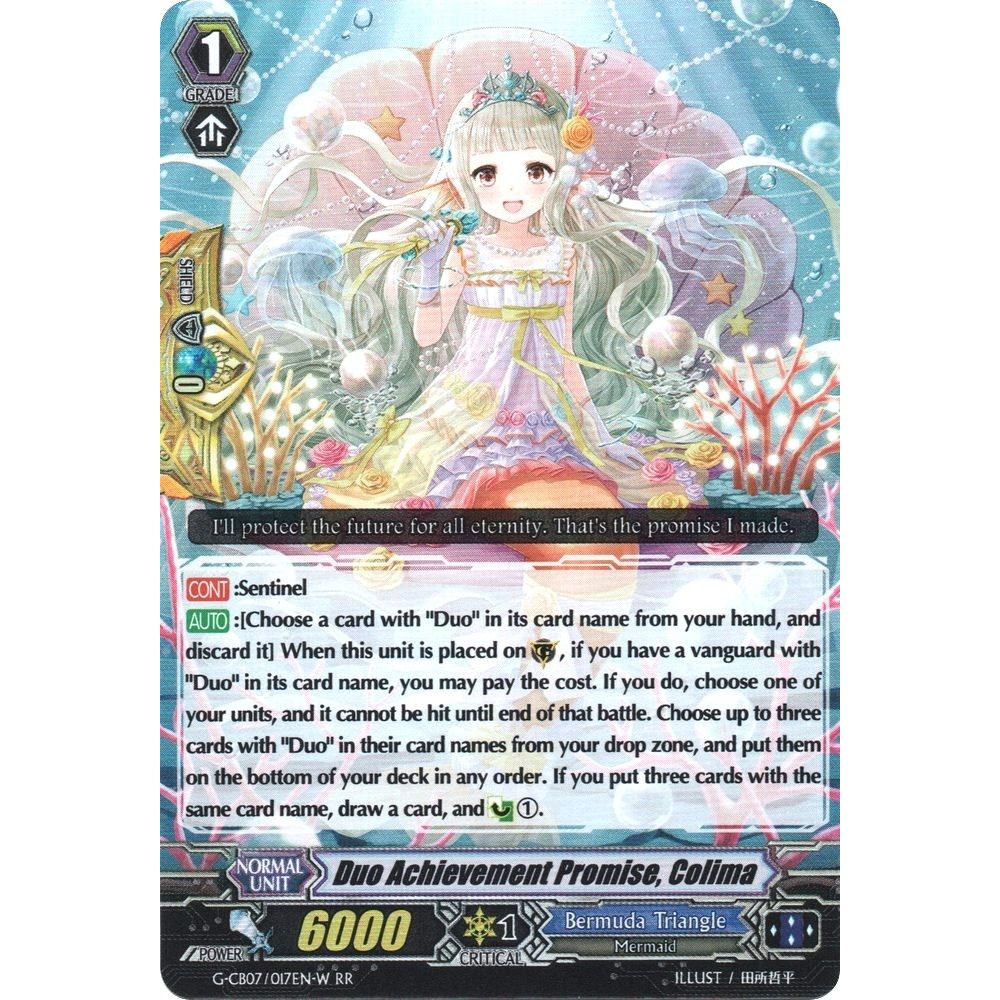 Image for Duo Achievement Promise, Colima (White) (G-CB07/017EN-W) (G-CB07) - Cardfight Vanguard