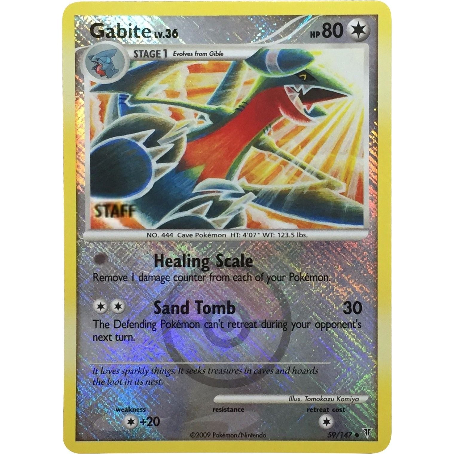 Image for Gabite - 59/147 (Championship Promo) [Staff] (059/147) (PR) - Pokemon