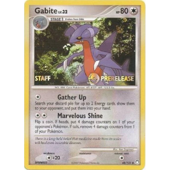 Image for Gabite - 48/123 (Prerelease) [Staff] (48/123) (PR) - Pokemon