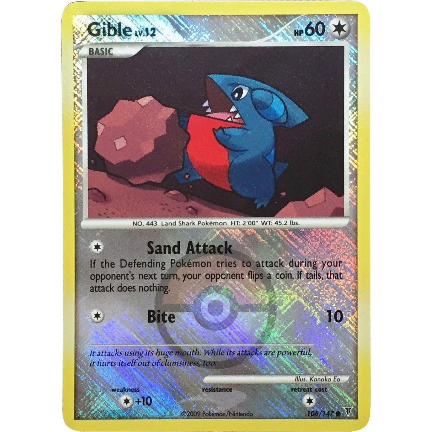 Image for Gible - 106/147 (Championship Promo) (106/147) (PR) - Pokemon
