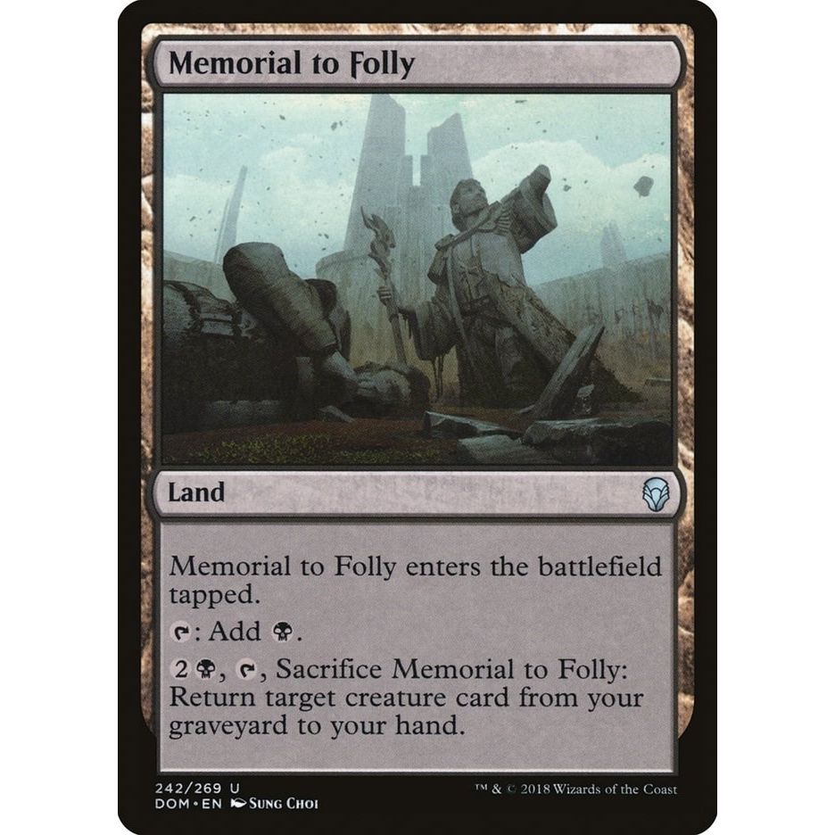 Image for Memorial to Folly (242) (DOM) - Magic: The Gathering