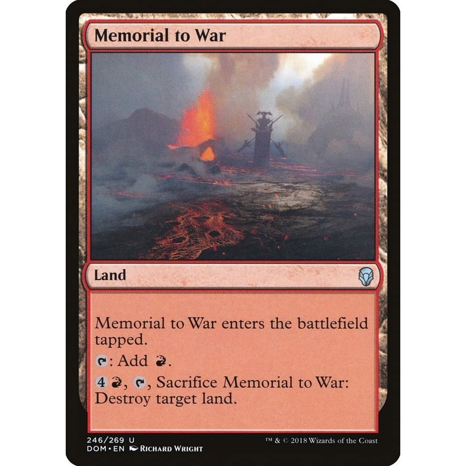 Image for Memorial to War (246) (DOM) - Magic: The Gathering