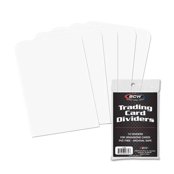 Image for Card Dividers Standard - White (10-Pack) - Collectible Storage