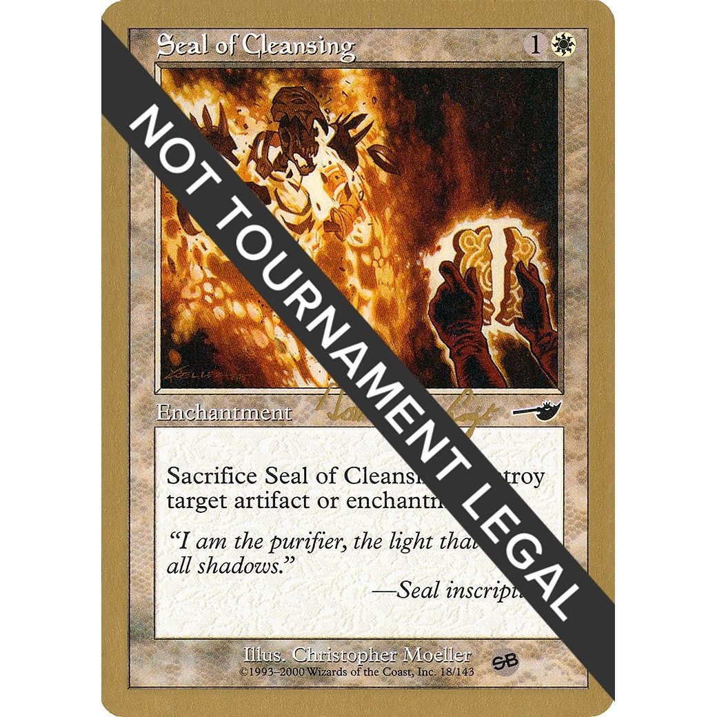 Image for Seal of Cleansing - 2000 Tom van de Logt (NMS) (SB) (WCD) - Magic: The Gathering