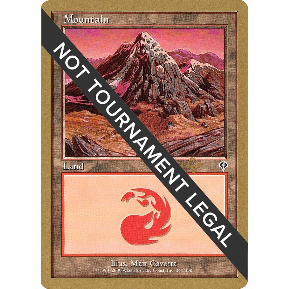 Image for Mountain (343) - 2001 Tom van de Logt (INV) (WCD) - Magic: The Gathering