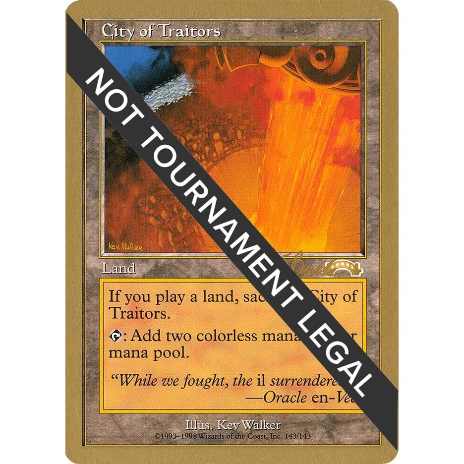Image for City of Traitors - 1999 Kai Budde (EXO) (WCD) - Magic: The Gathering