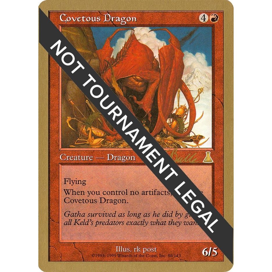 Image for Covetous Dragon - 1999 Kai Budde (UDS) (WCD) - Magic: The Gathering