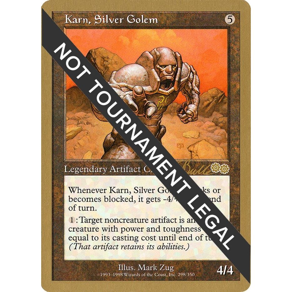 Image for Karn, Silver Golem - 1999 Kai Budde (USG) (WCD) - Magic: The Gathering
