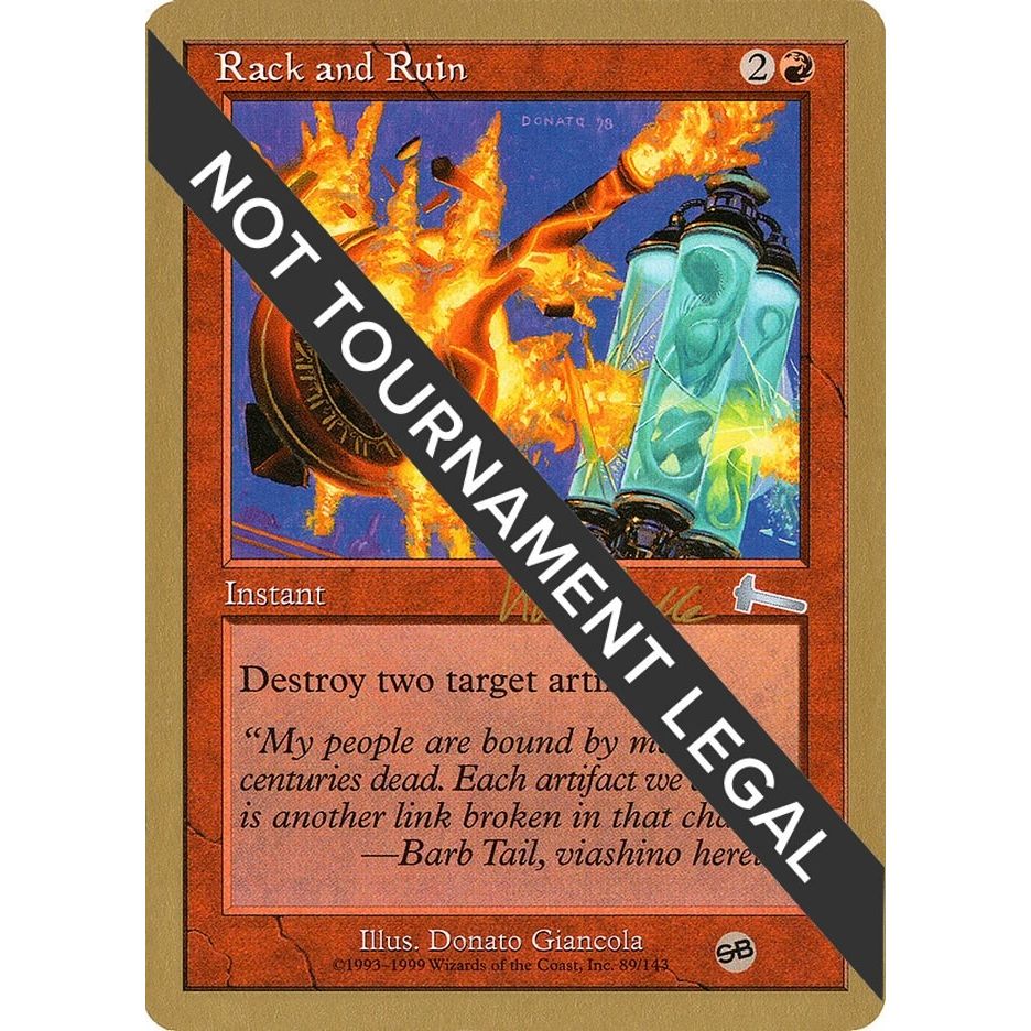 Image for Rack and Ruin - 1999 Kai Budde (ULG) (SB) (WCD) - Magic: The Gathering