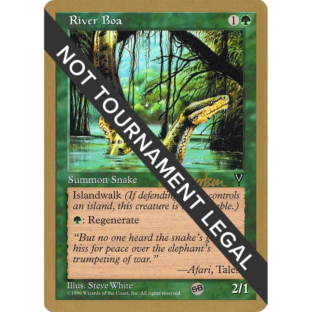 Image for River Boa - 1997 Svend Geertsen (VIS) (SB) (WCD) - Magic: The Gathering