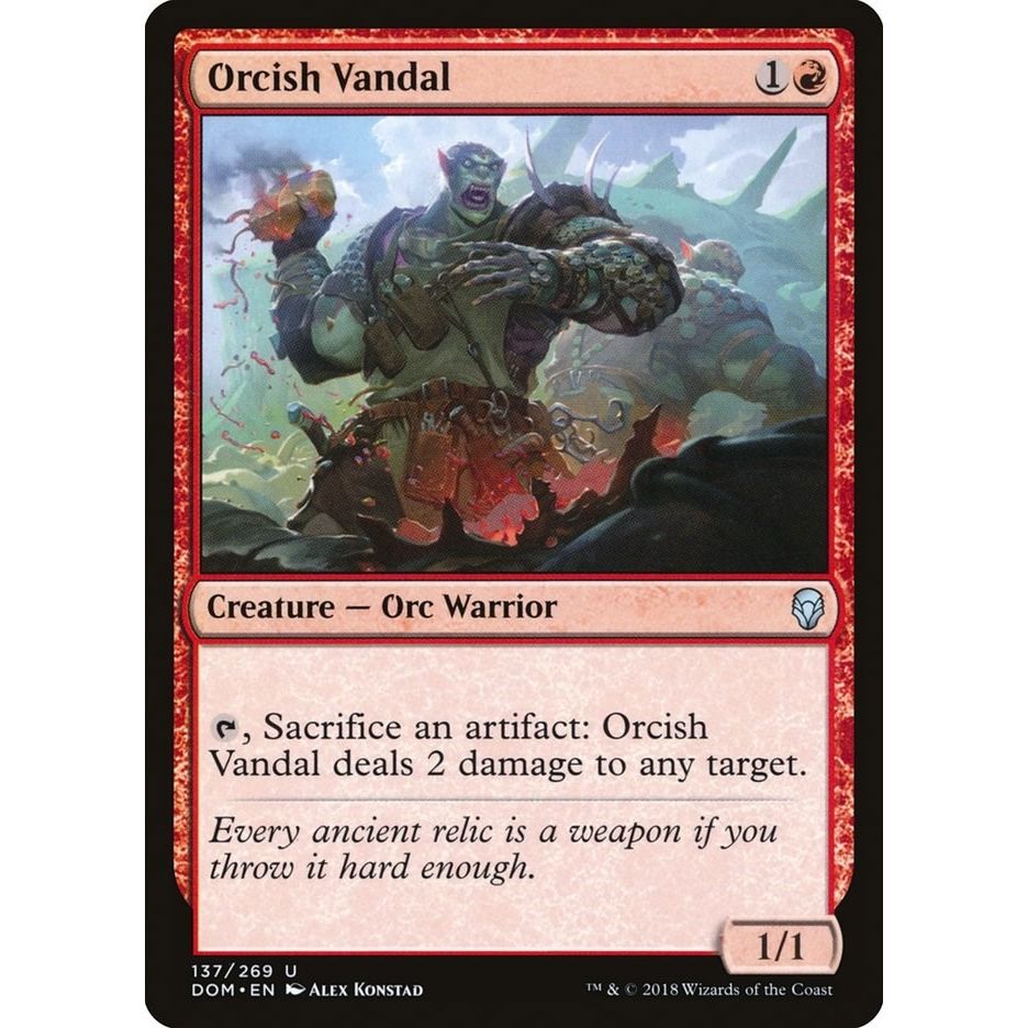 Image for Orcish Vandal (137) (DOM) - Magic: The Gathering