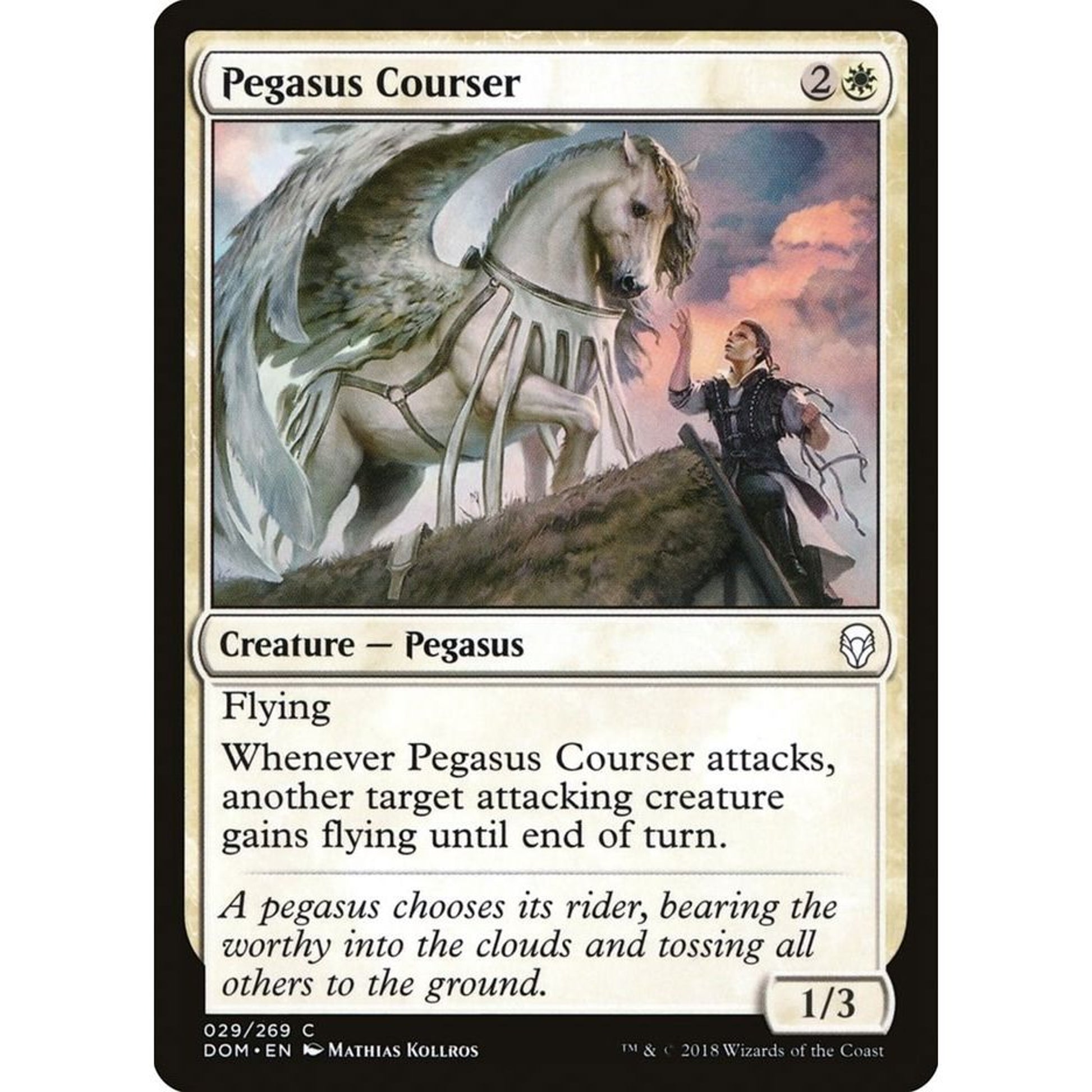 Image for Pegasus Courser (29) (DOM) - Magic: The Gathering
