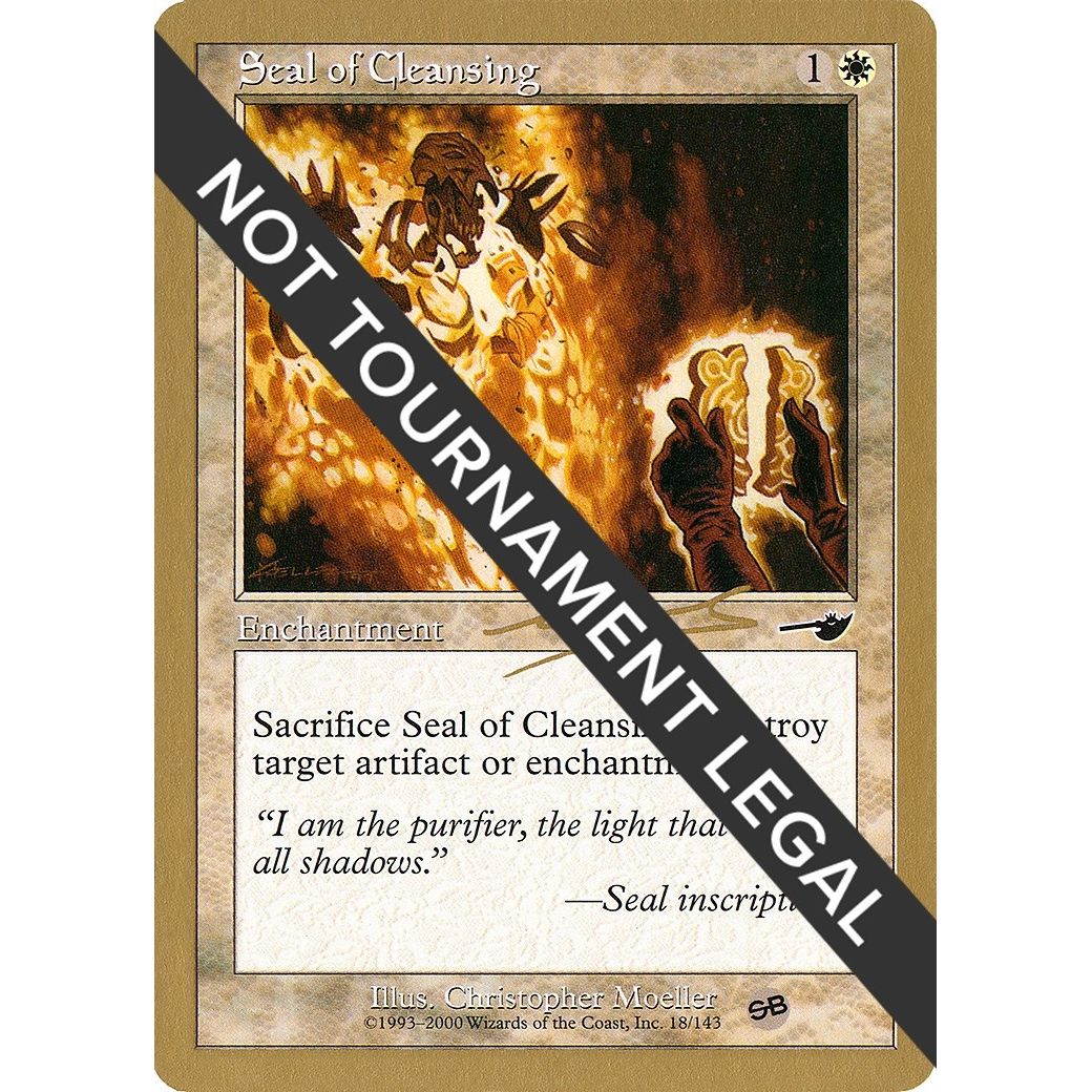 Image for Seal of Cleansing - 2000 Nicolas Labarre (NMS) (SB) (WCD) - Magic: The Gathering