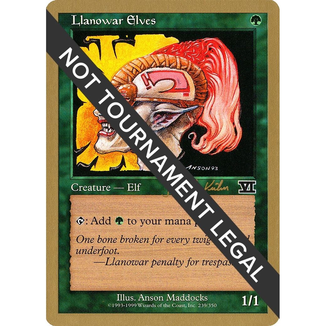 Image for Llanowar Elves - 2000 Janosch Kuhn (6ED) (WCD) - Magic: The Gathering
