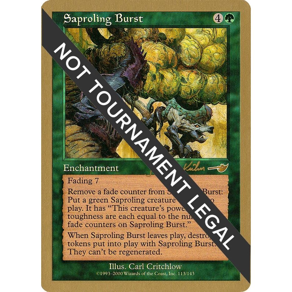 Image for Saproling Burst - 2000 Janosch Kuhn (NMS) (WCD) - Magic: The Gathering