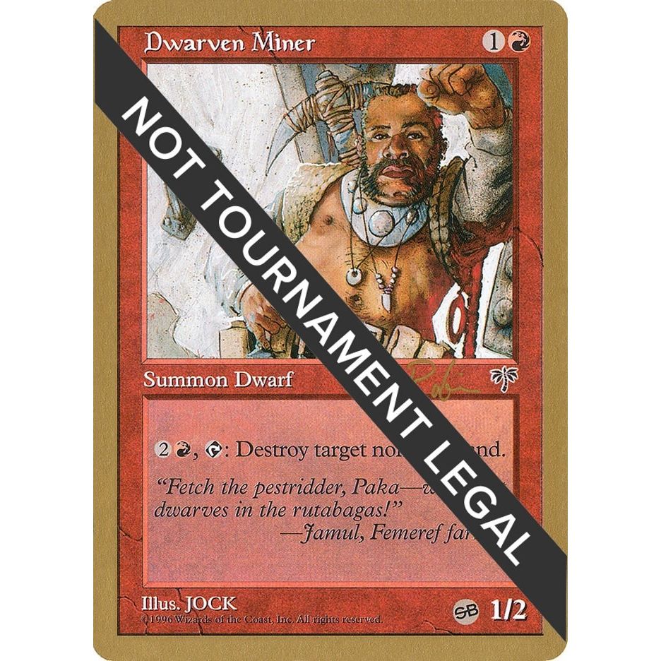 Image for Dwarven Miner - 1998 Ben Rubin (MIR) (SB) (WCD) - Magic: The Gathering