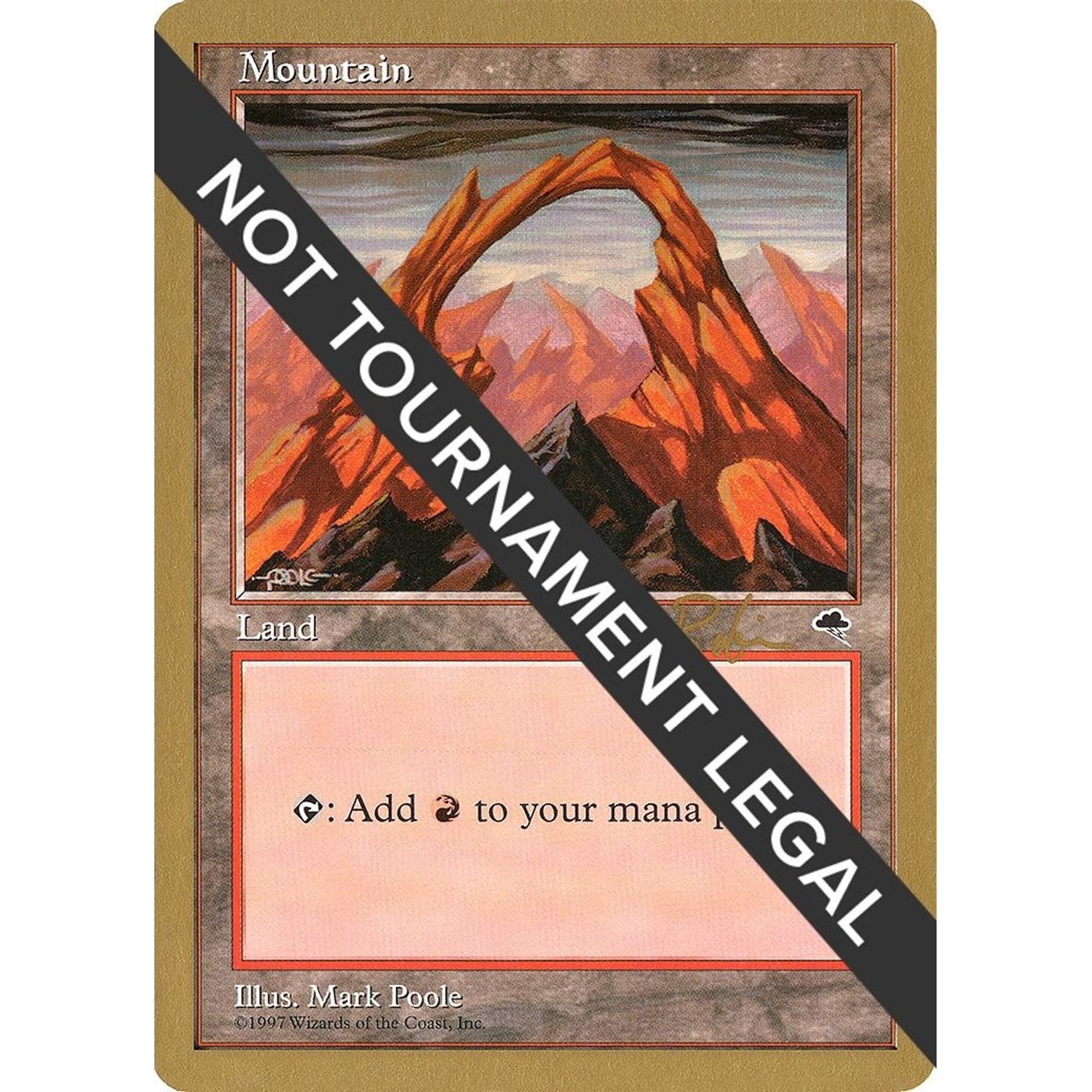 Image for Mountain (Joined) - 1998 Ben Rubin (TMP) (WCD) - Magic: The Gathering
