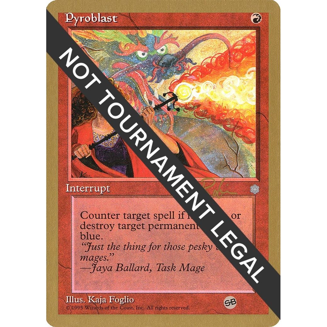 Image for Pyroblast - 1998 Ben Rubin (ICE) (SB) (WCD) - Magic: The Gathering