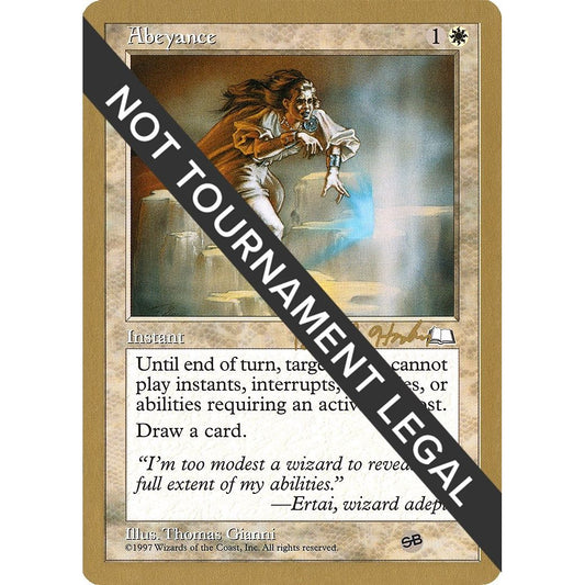 Image for Abeyance - 1998 Brian Hacker (WTH) (SB) (WCD) - Magic: The Gathering