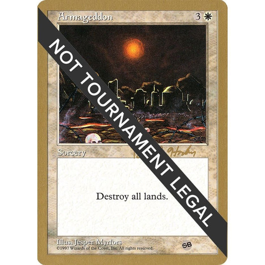 Image for Armageddon - 1998 Brian Hacker (5ED) (SB) (WCD) - Magic: The Gathering