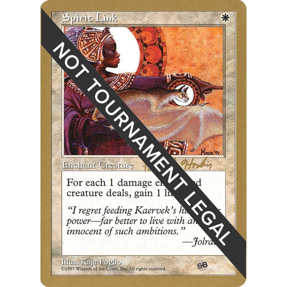 Image for Spirit Link - 1998 Brian Hacker (5ED) (SB) (WCD) - Magic: The Gathering