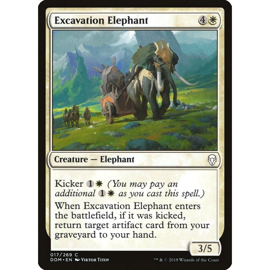 Image for Excavation Elephant (17) (DOM) - Magic: The Gathering