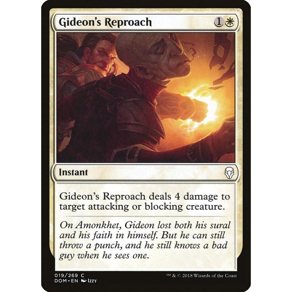Image for Gideon's Reproach (19) (DOM) - Magic: The Gathering