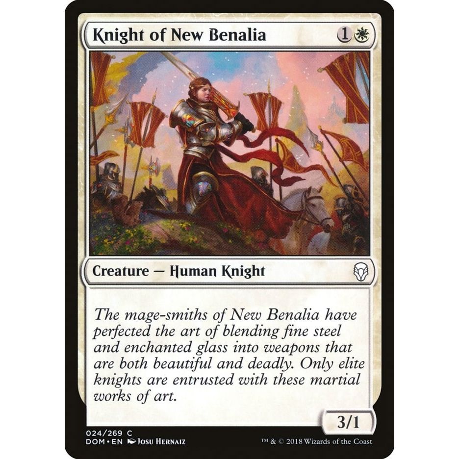 Image for Knight of New Benalia (24) (DOM) - Magic: The Gathering