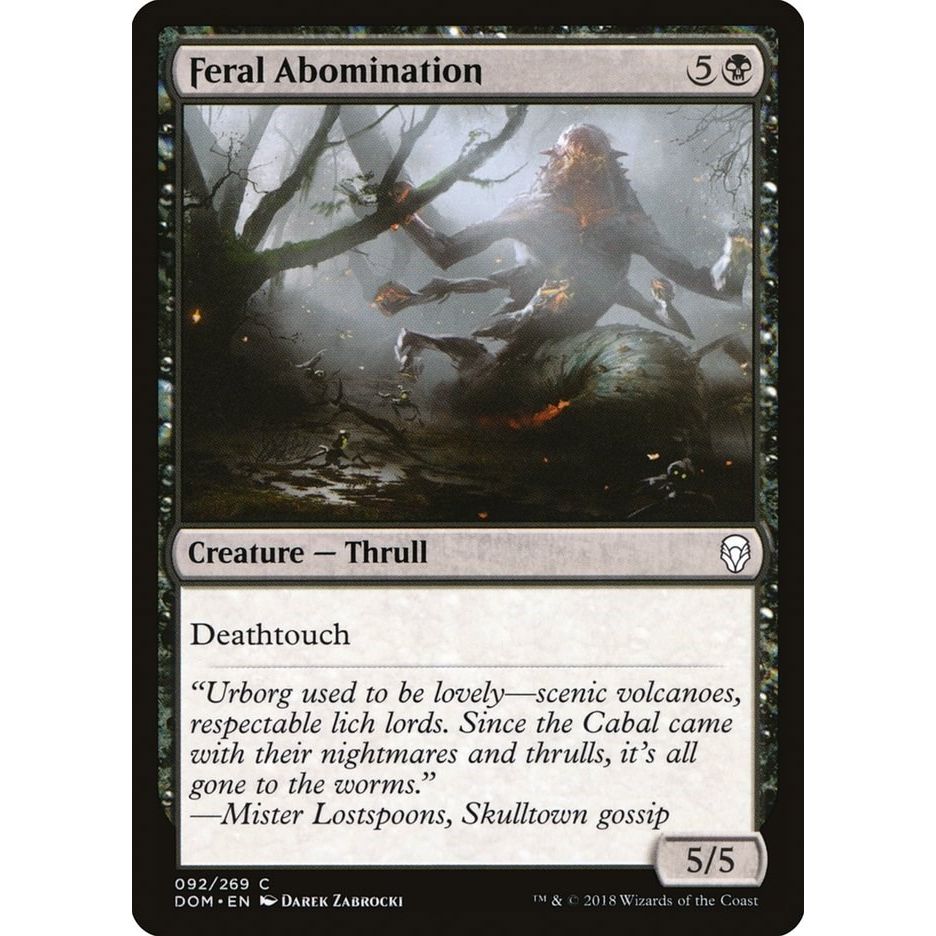 Image for Feral Abomination (92) (DOM) - Magic: The Gathering