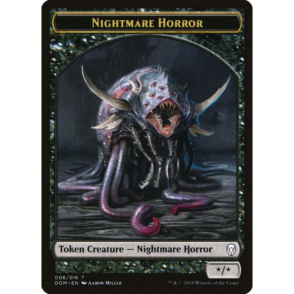 Image for Nightmare Horror Token (6) (DOM) - Magic: The Gathering