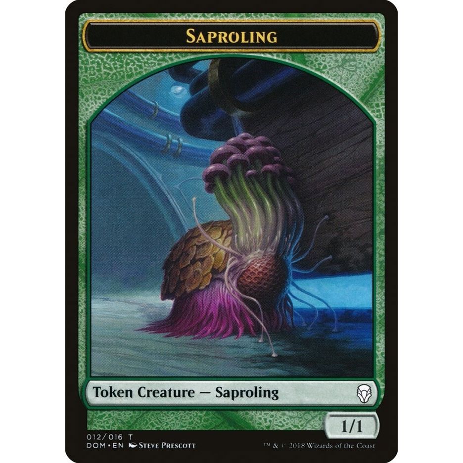 Image for Saproling Token (012) (12) (DOM) - Magic: The Gathering