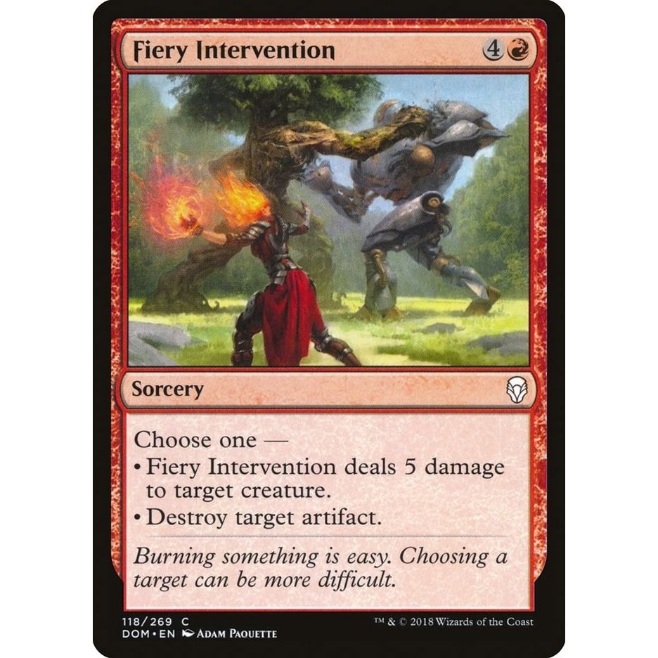 Image for Fiery Intervention (118) (DOM) - Magic: The Gathering