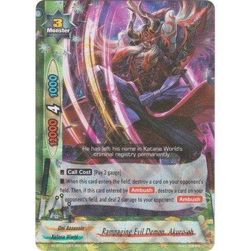 Image for Rampaging Evil Demon, Akuro-oh (X2-BT01/0013EN) (X2BT01) - Future Card BuddyFight