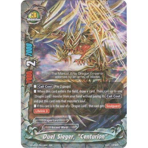 Image for Duel Sieger, "Centurion" (X2-BT01/0014EN) (X2BT01) - Future Card BuddyFight