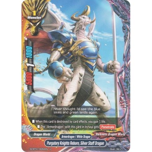 Image for Purgatory Knights Reborn, Silver Staff Dragon (X2-BT01/0050EN) (X2BT01) - Future Card BuddyFight