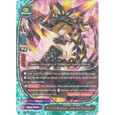 Image for Witch of Ruination, Cathy the Devastator (X2-BT01/0057EN) (X2BT01) - Future Card BuddyFight