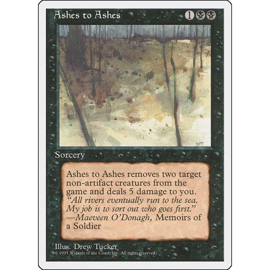 Image for Ashes to Ashes (4ED) - Magic: The Gathering