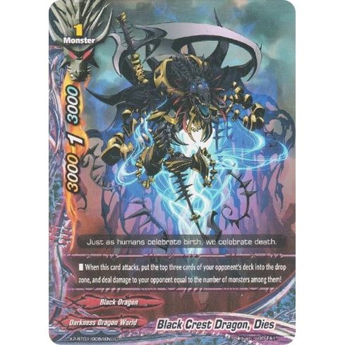 Image for Black Crest Dragon, Dies (X2-BT01/0064EN) (X2BT01) - Future Card BuddyFight