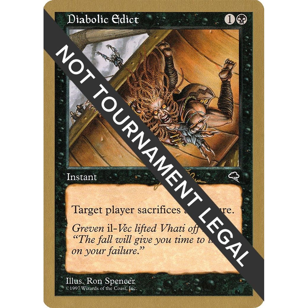 Image for Diabolic Edict - 1999 Jakub Slemr (TMP) (WCD) - Magic: The Gathering