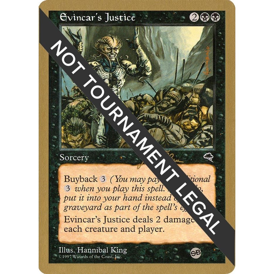 Image for Evincar's Justice - 1999 Jakub Slemr (TMP) (SB) (WCD) - Magic: The Gathering