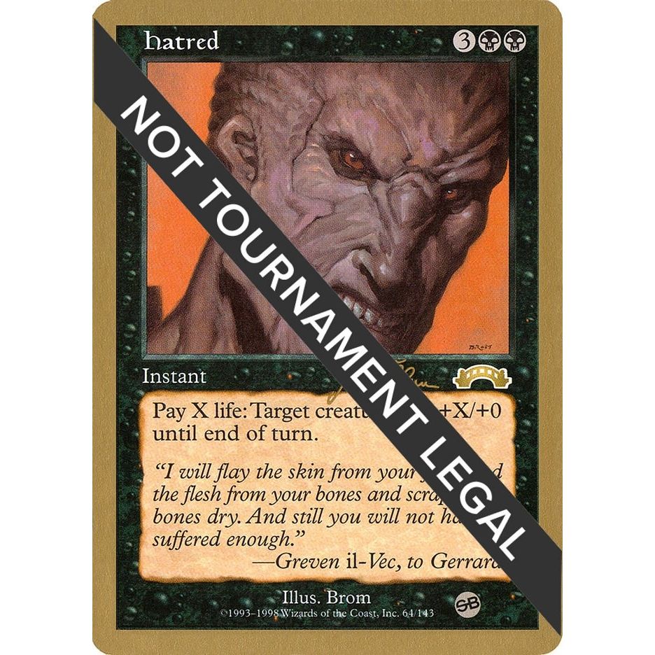 Image for Hatred - 1999 Jakub Slemr (EXO) (SB) (WCD) - Magic: The Gathering