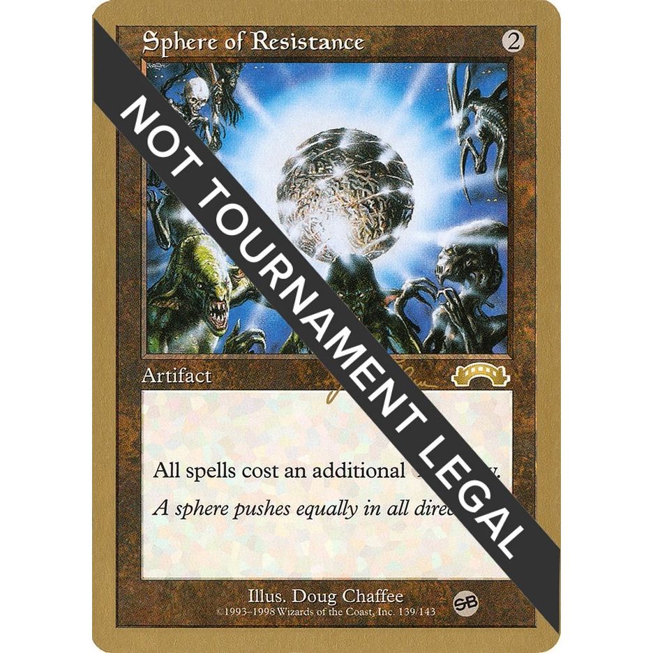Image for Sphere of Resistance - 1999 Jakub Slemr (EXO) (SB) (WCD) - Magic: The Gathering
