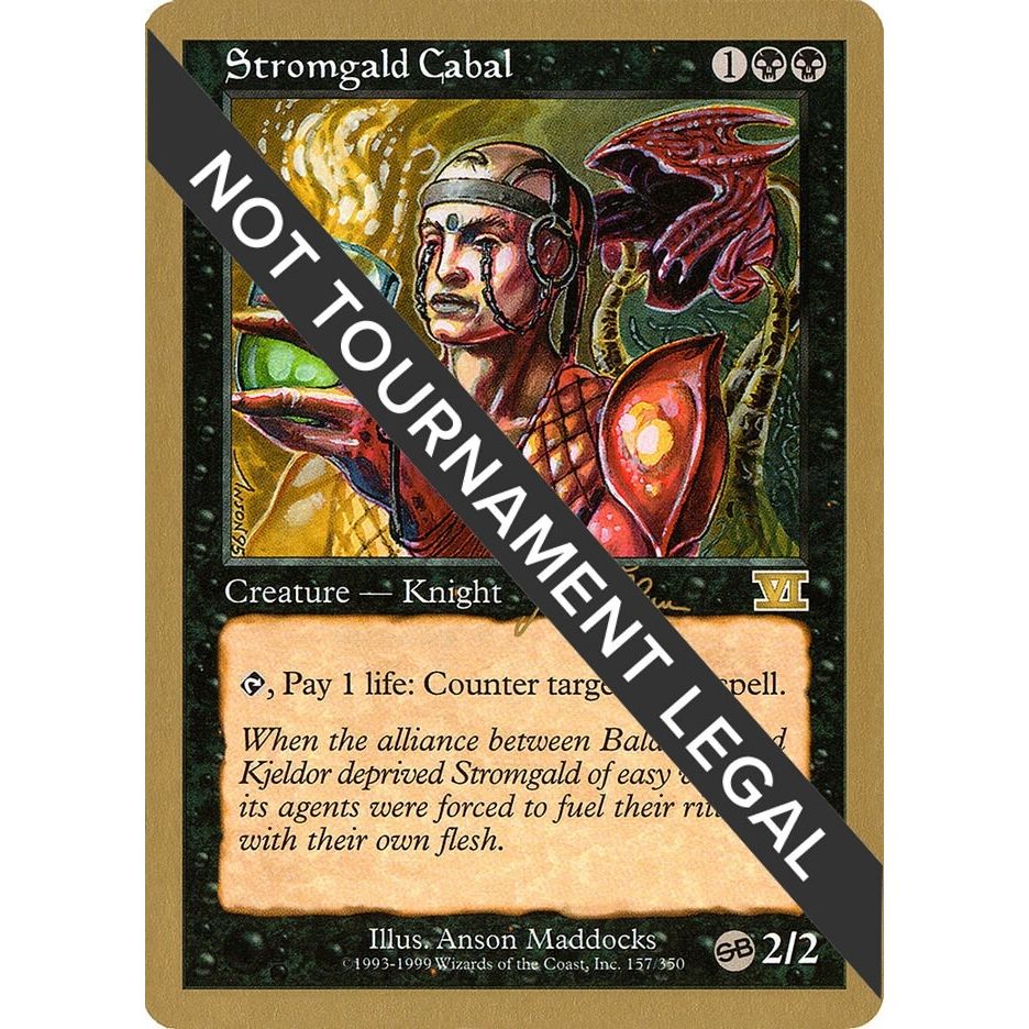 Image for Stromgald Cabal - 1999 Jakub Slemr (6ED) (SB) (WCD) - Magic: The Gathering