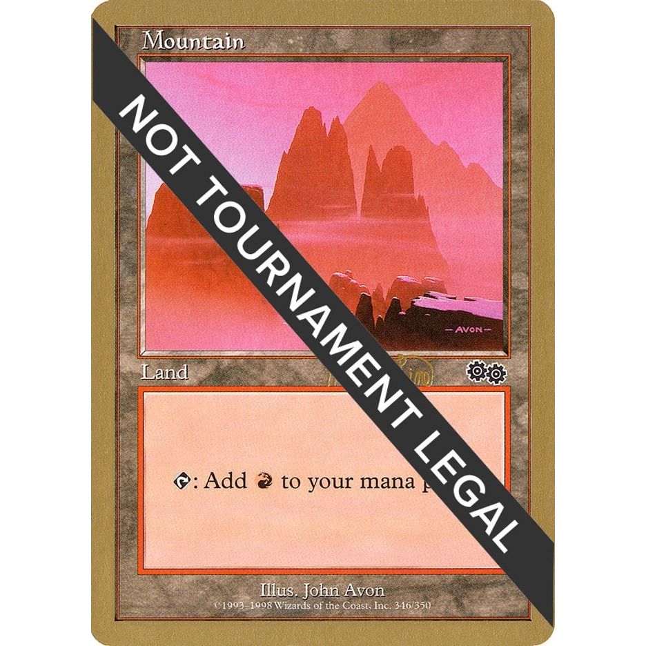 Image for Mountain (346) - 1999 Mark Le Pine (USG) (WCD) - Magic: The Gathering