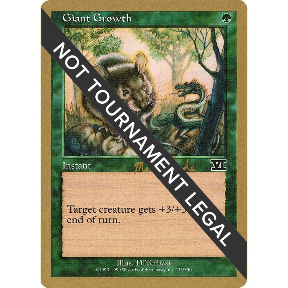 Image for Giant Growth - 1999 Matt Linde (6ED) (WCD) - Magic: The Gathering